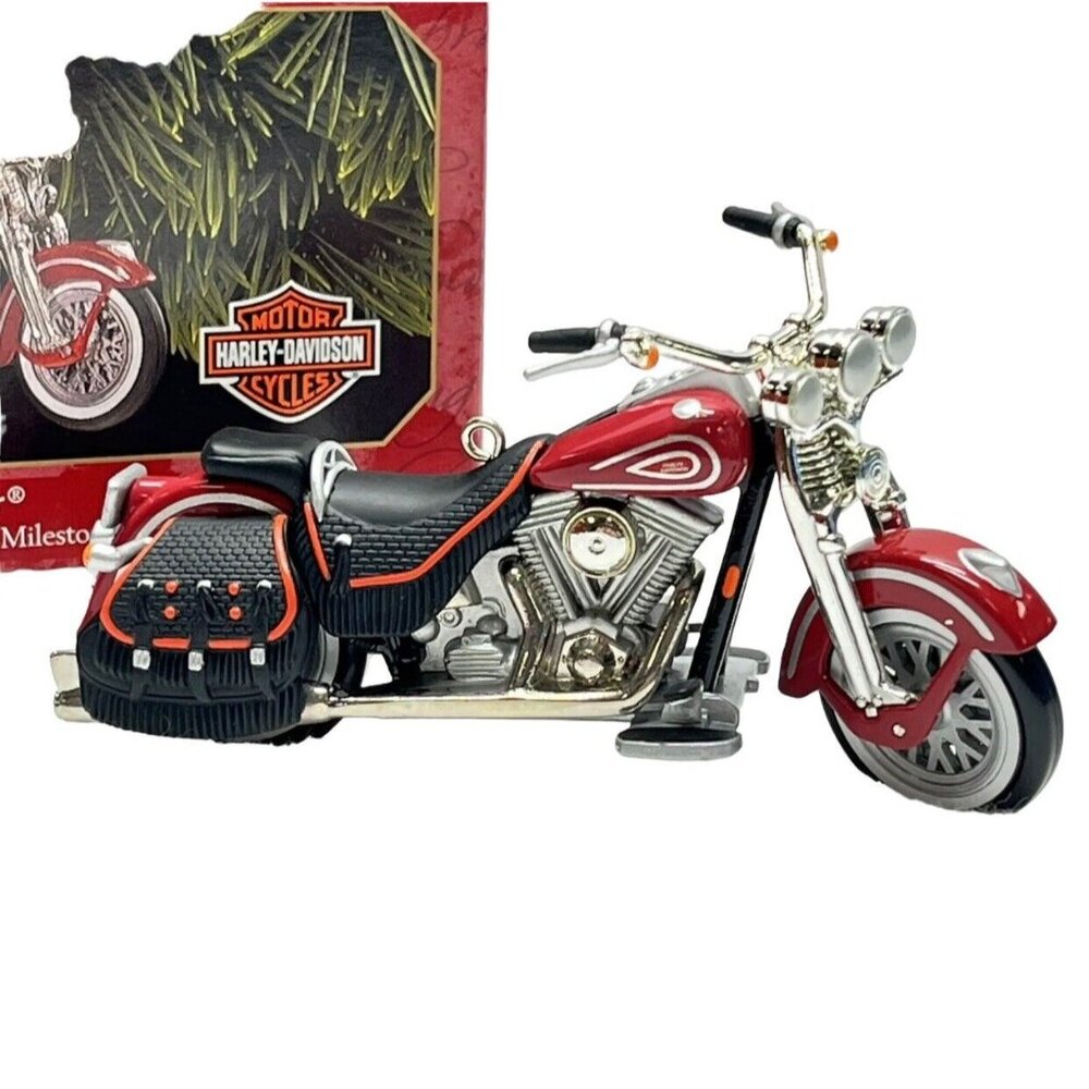 New Heritage Springer Harley-Davidson Motorcycle Hallmark Keepsake Ornament 1999 - Picture 2 of 12